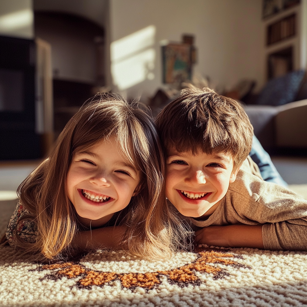 Deux enfants souriants | Source : Midjourney