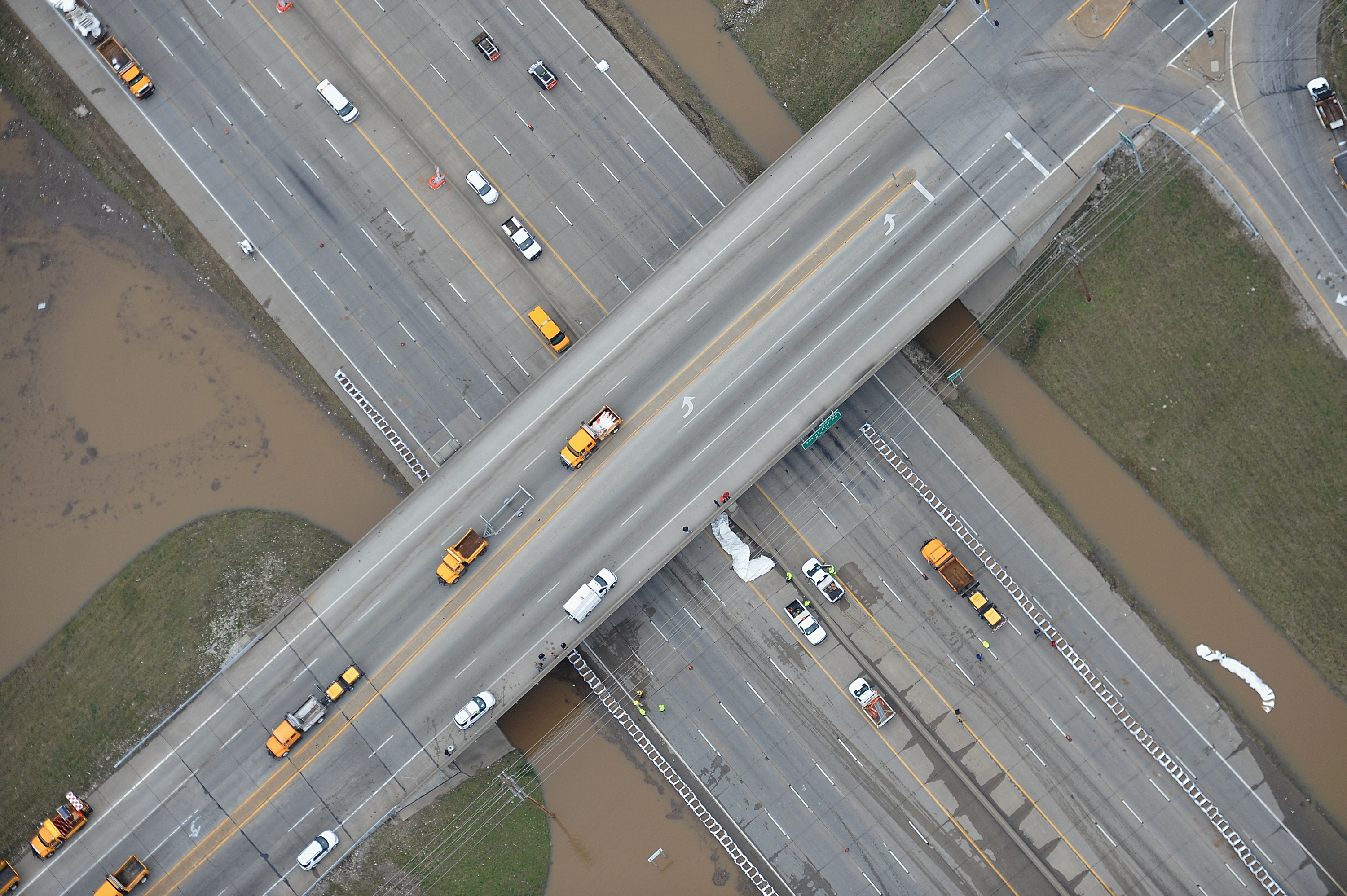 Une vue de l'Interstate 55 à Arnold, dans le Missouri, le 31 décembre 2015 | Source : Getty Images