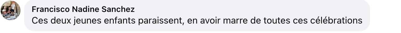 Commentaire d'internaute sur l'apparence du prince Jacques et de la princesse Gabriella | Source : capture facebook.com/purepeople