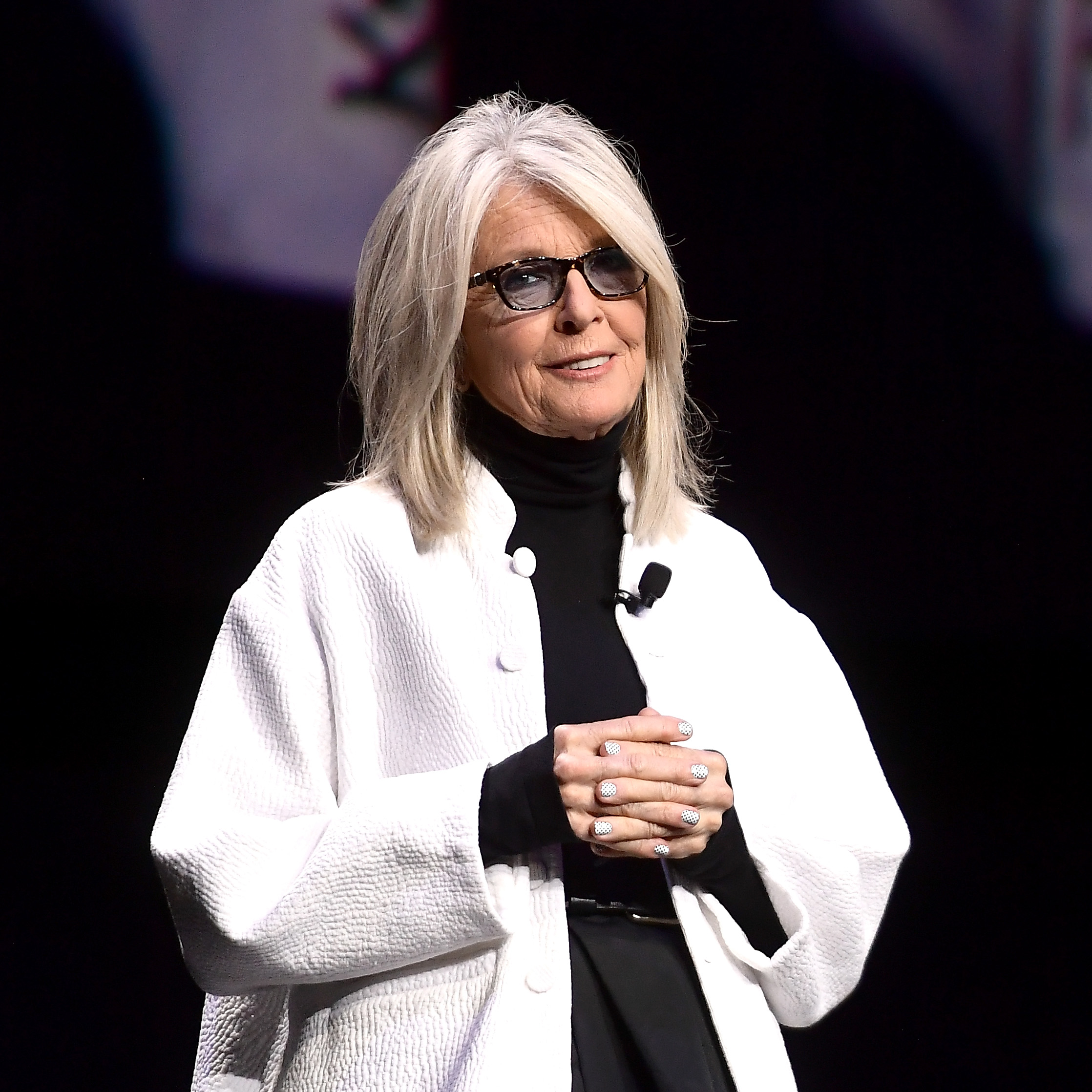 Diane Keaton sur scène lors du CinemaCon 2019 The State of the Industry and STXfilms Presentation au Colosseum du Caesars Palace, le 2 avril 2019, à Las Vegas, dans le Nevada. | Source : Getty Images