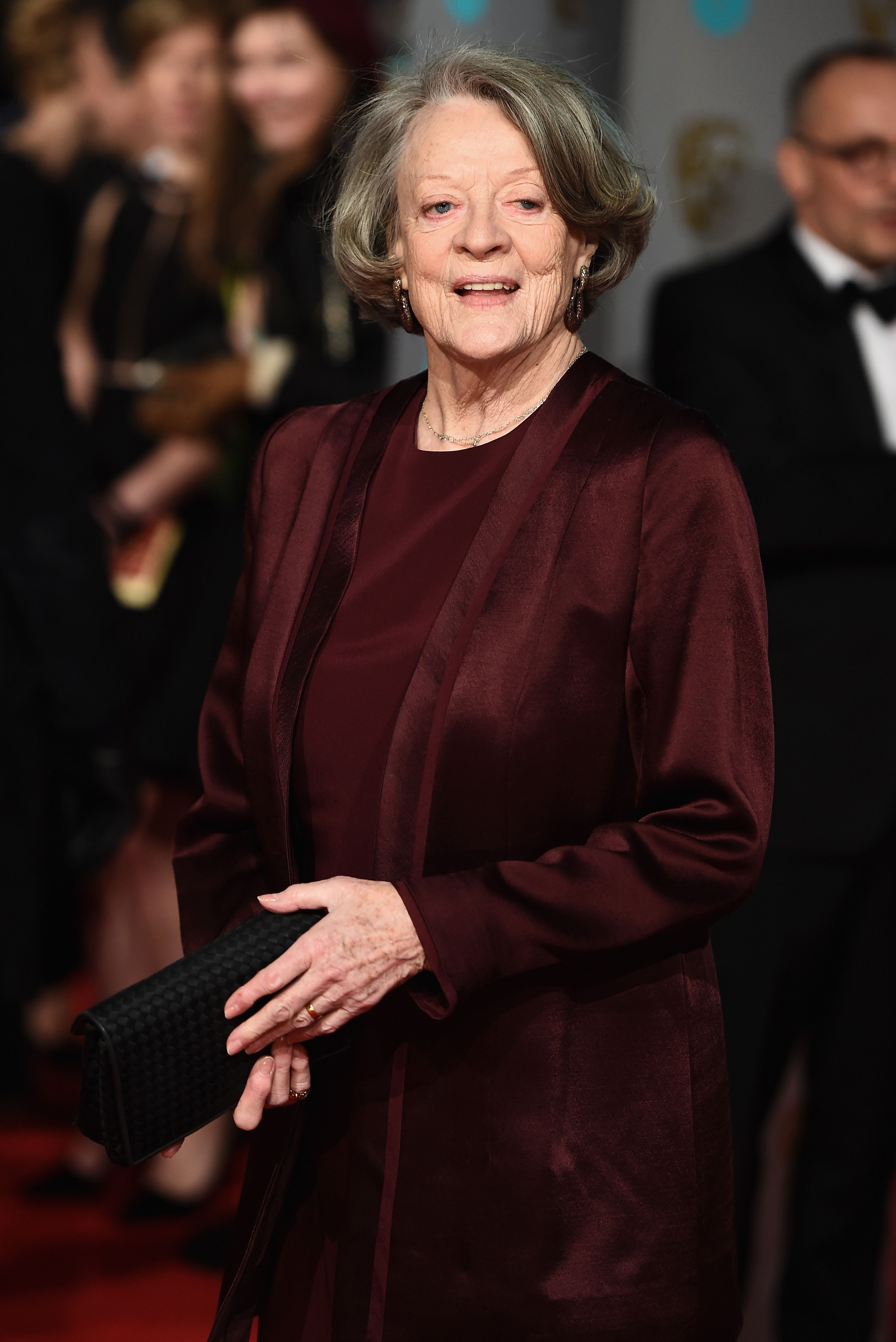 Maggie Smith assiste à la cérémonie des EE British Academy Film Awards, le 14 février 2016, à Londres, en Angleterre. | Source : Getty Images