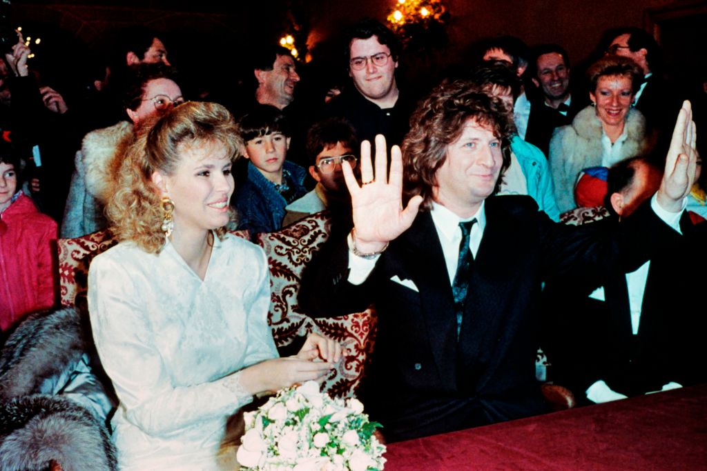 Patrick Sébastien lors de son mariage avec Françoise Nicod à Brives. | Photo : Getty Images
