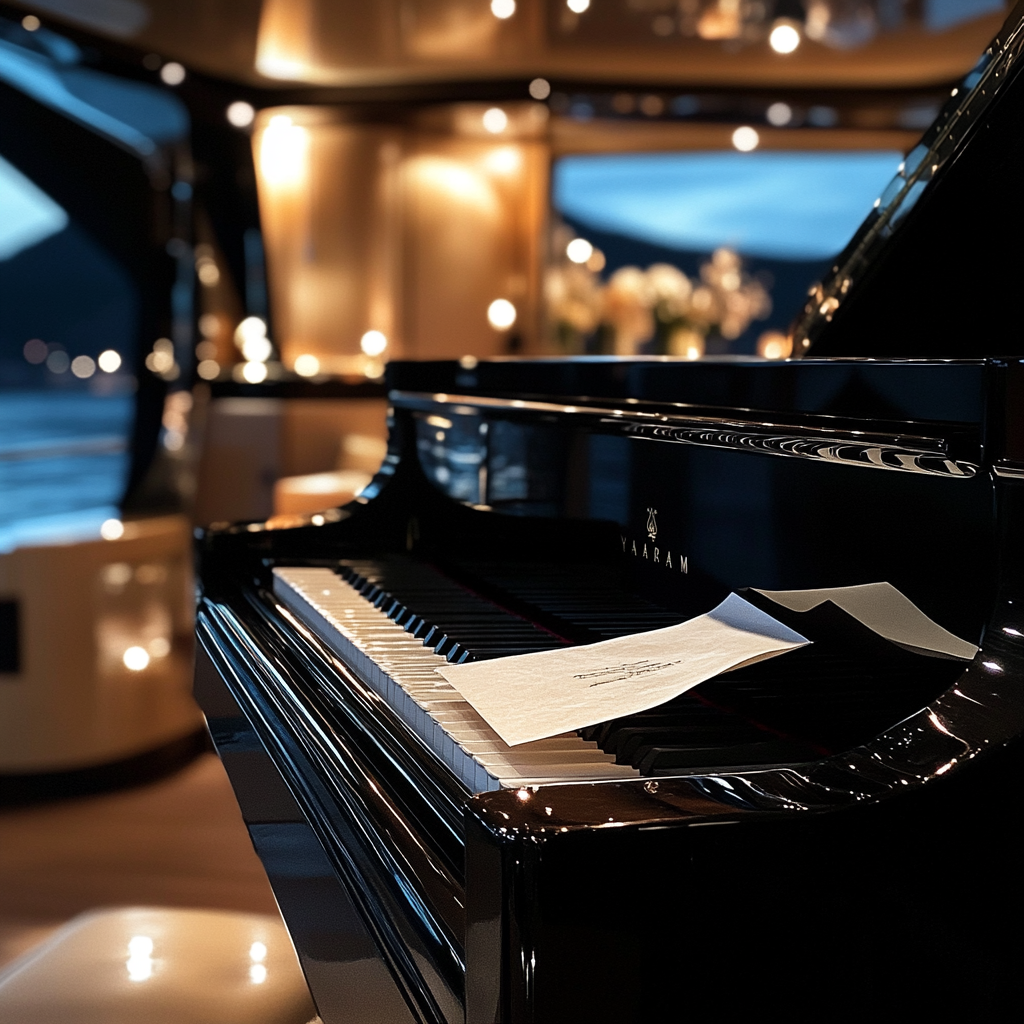 Une note sur un piano | Source : Midjourney