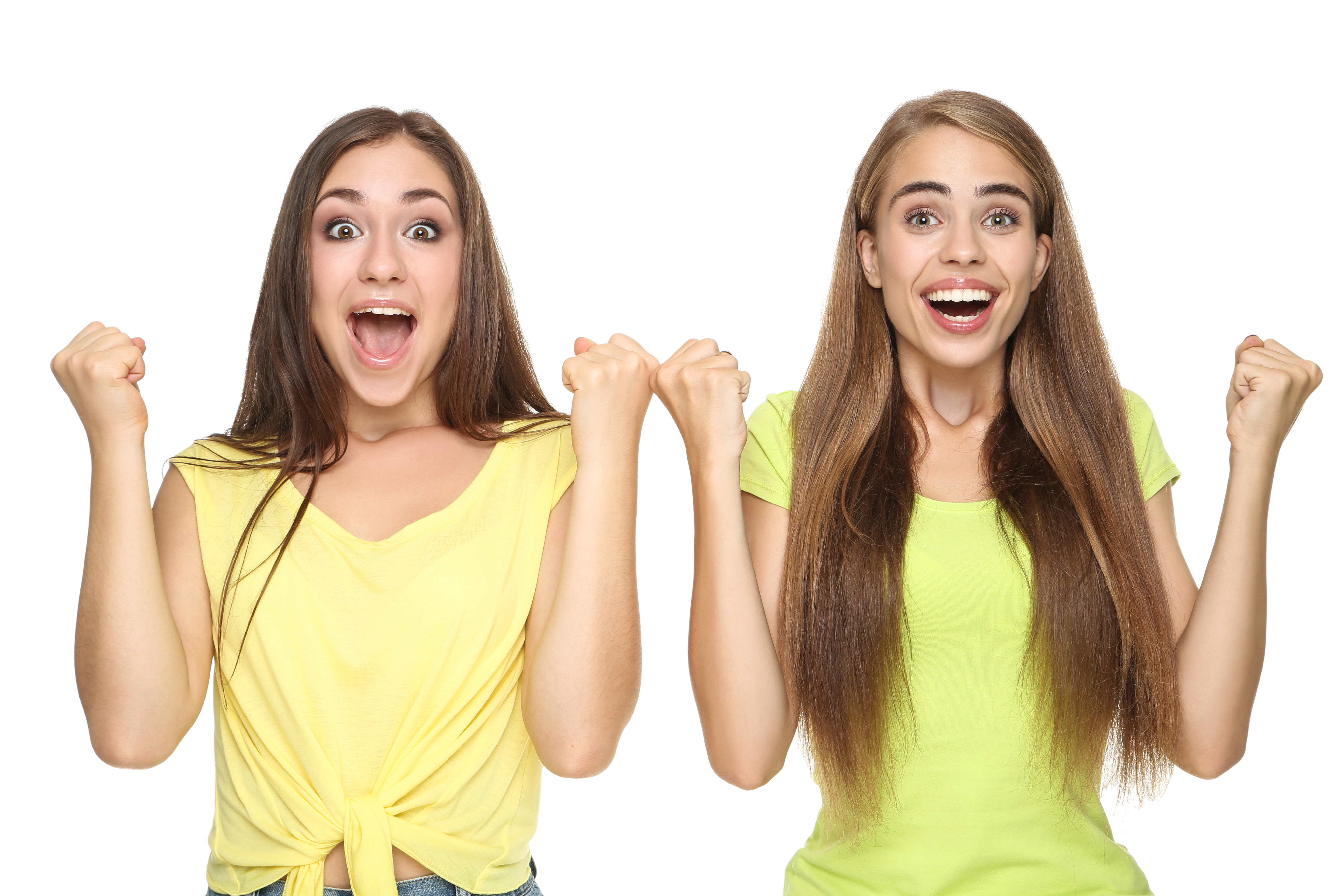 Deux filles à l'air extatique | Source : Shutterstock