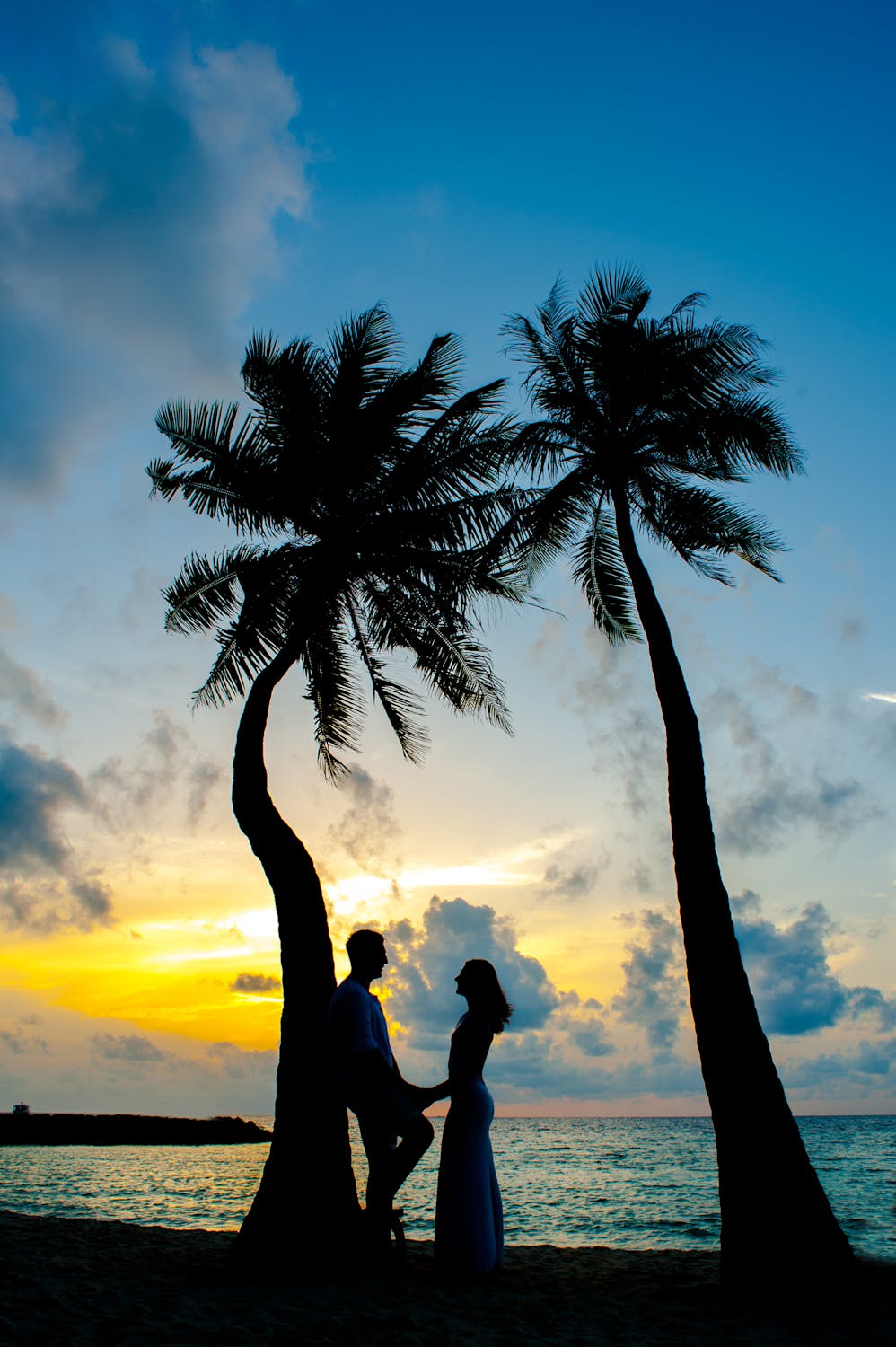 Un couple sous les cocotiers | Source : Pexels