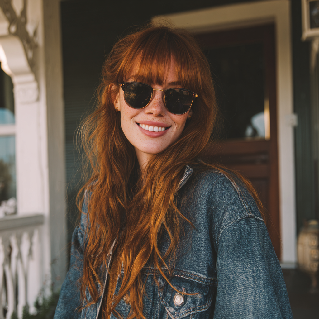 Une jeune femme souriante | Source : Midjourney