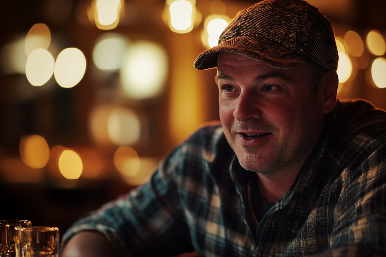 Un homme qui parle dans un restaurant | Source : Midjourney