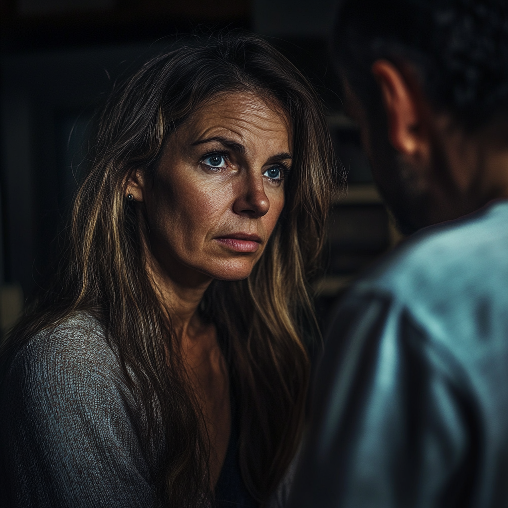 Une femme qui regarde son mari avec chaleur et gentillesse | Source : Midjourney