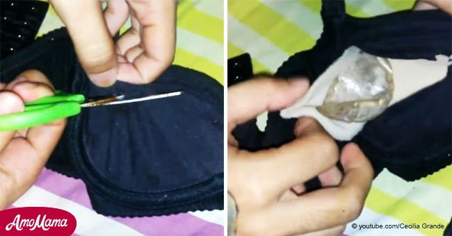 Un homme trouve des sacs étranges dans le soutien-gorge de sa petite amie et veut avertir toutes les femmes