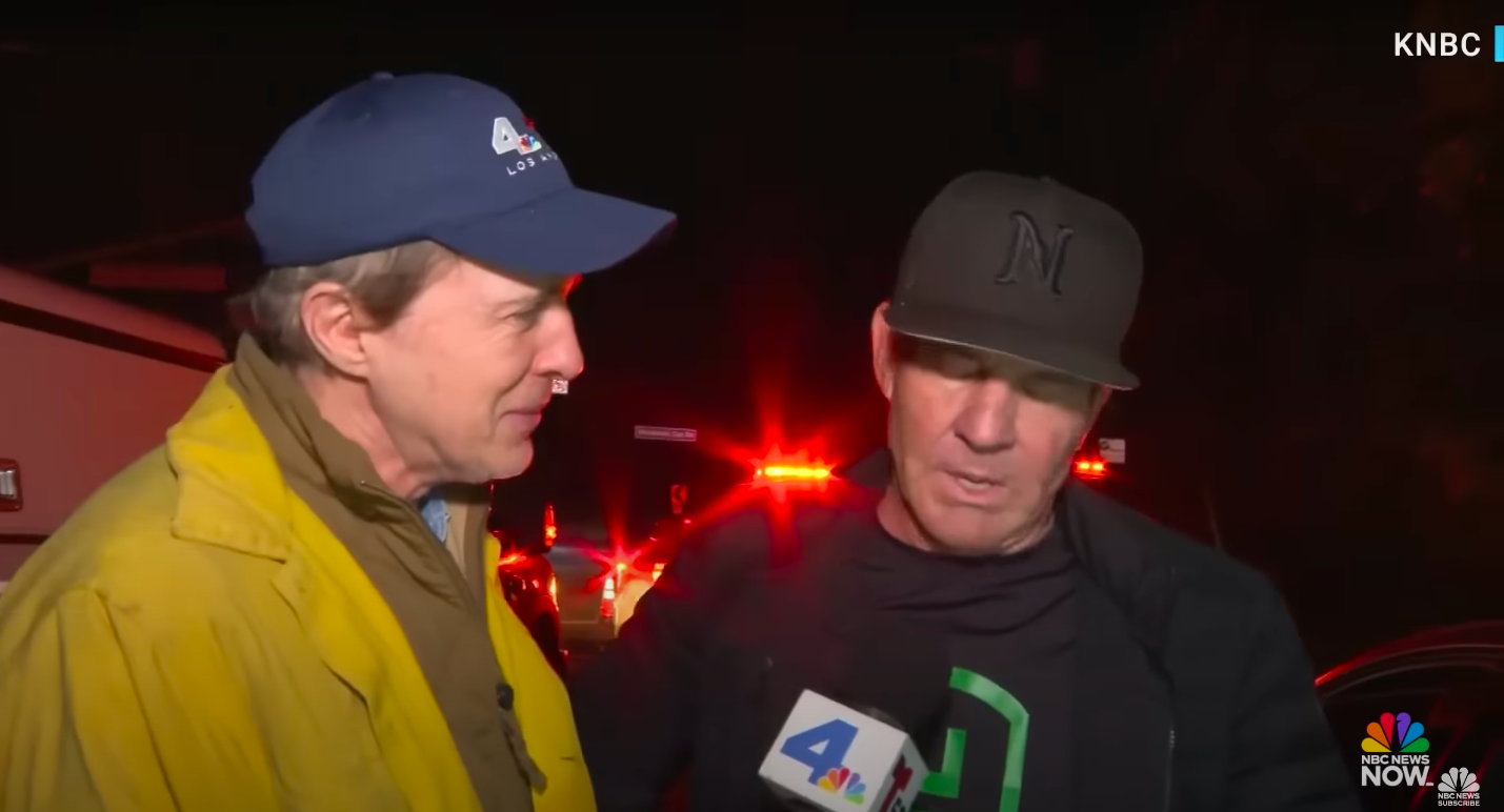 Robert Kovacik et Dennis Quaid. | Source : YouTube/NBC News