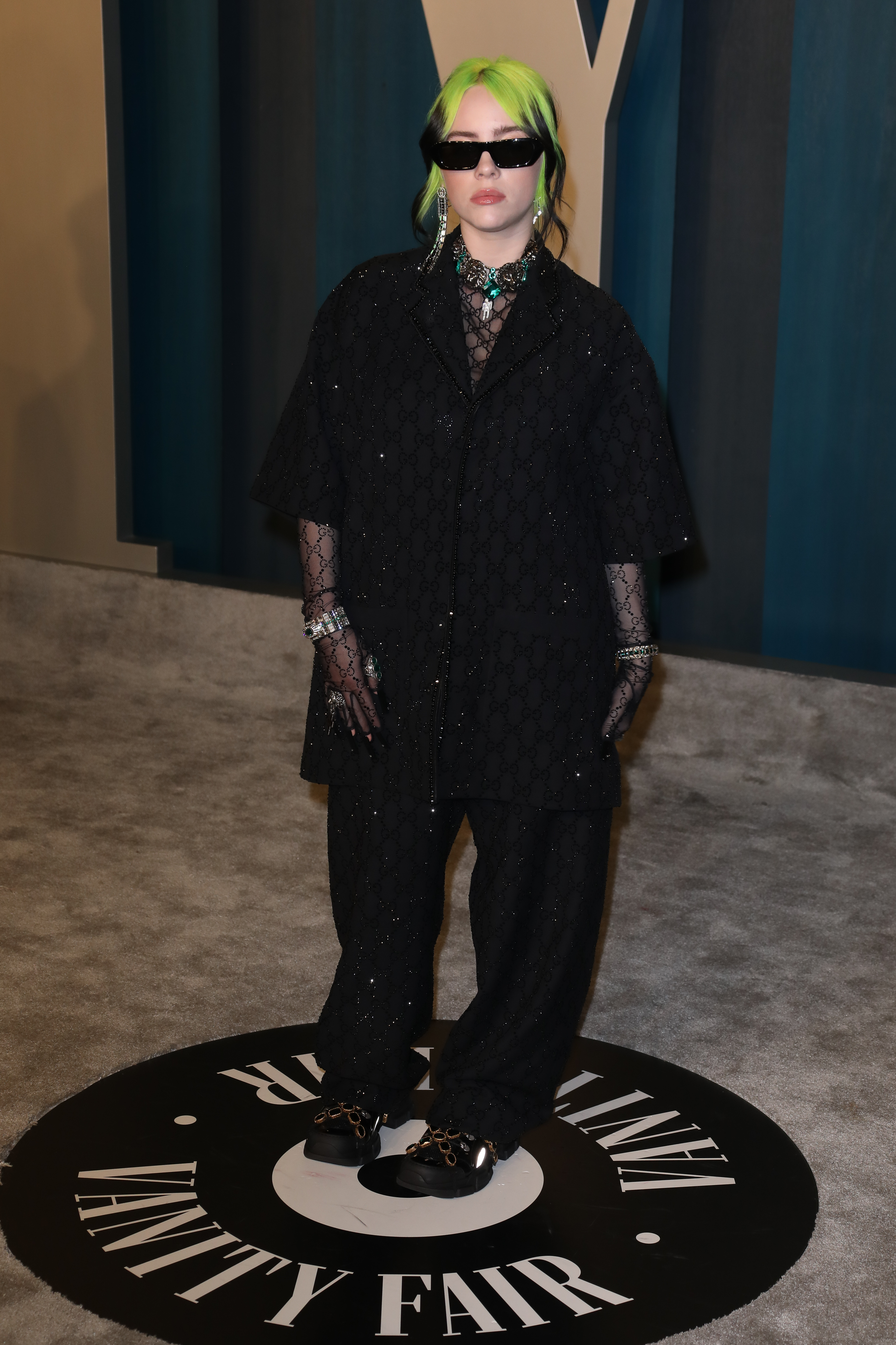 Billie Eilish assiste à la soirée des Oscars de Vanity Fair au Wallis Annenberg Center for the Performing Arts à Beverly Hills, en Californie, le 9 février 2020. | Source : Getty Images