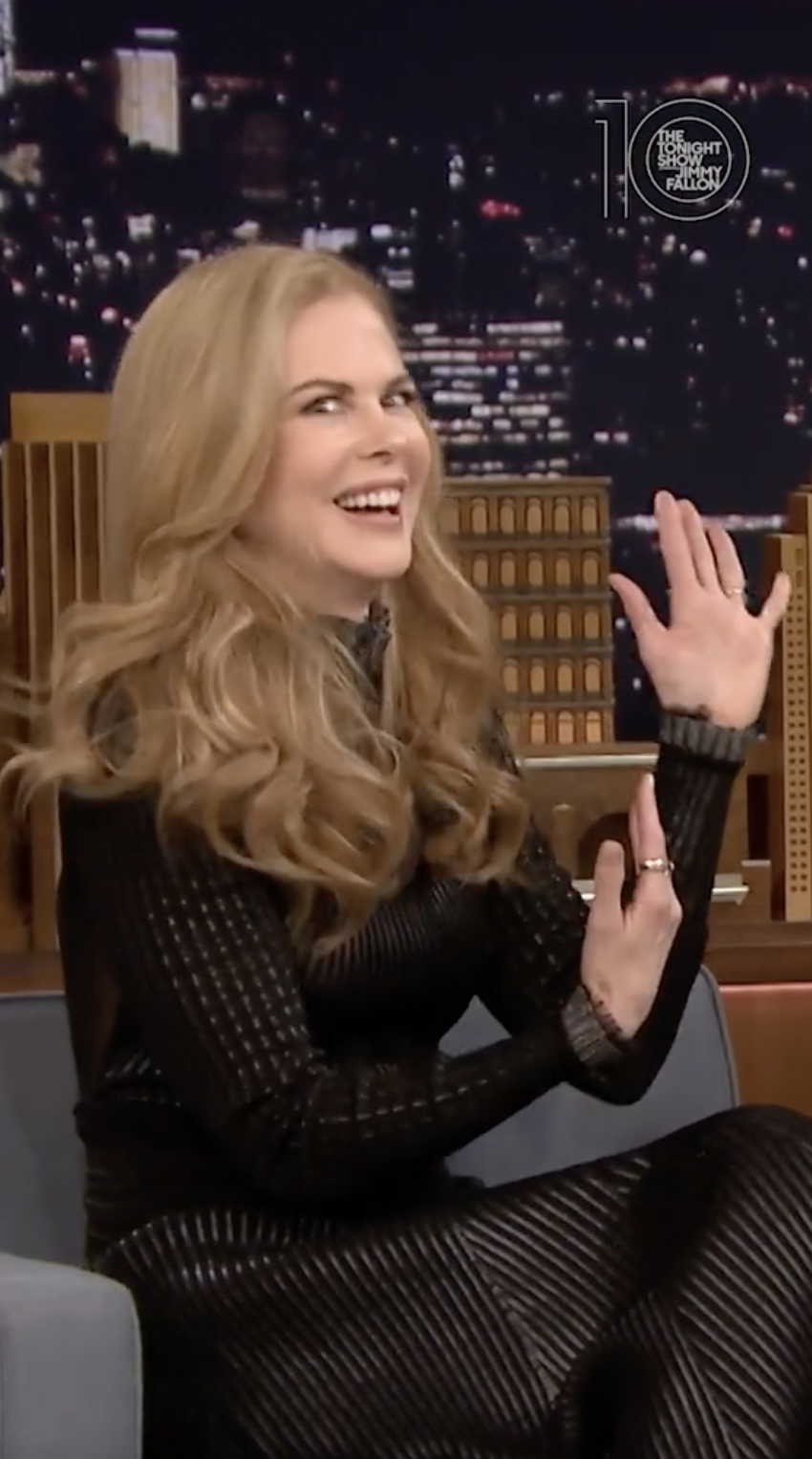 Nicole Kidman parle de son rendez-vous inoubliable avec un animateur de télévision, dans une vidéo TikTok, datée d'avril 2022 | Source : Tiktok/@fallontonight