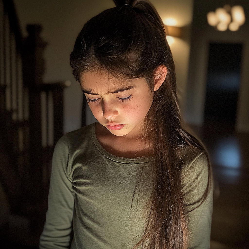 Une petite fille bouleversée | Source : Midjourney