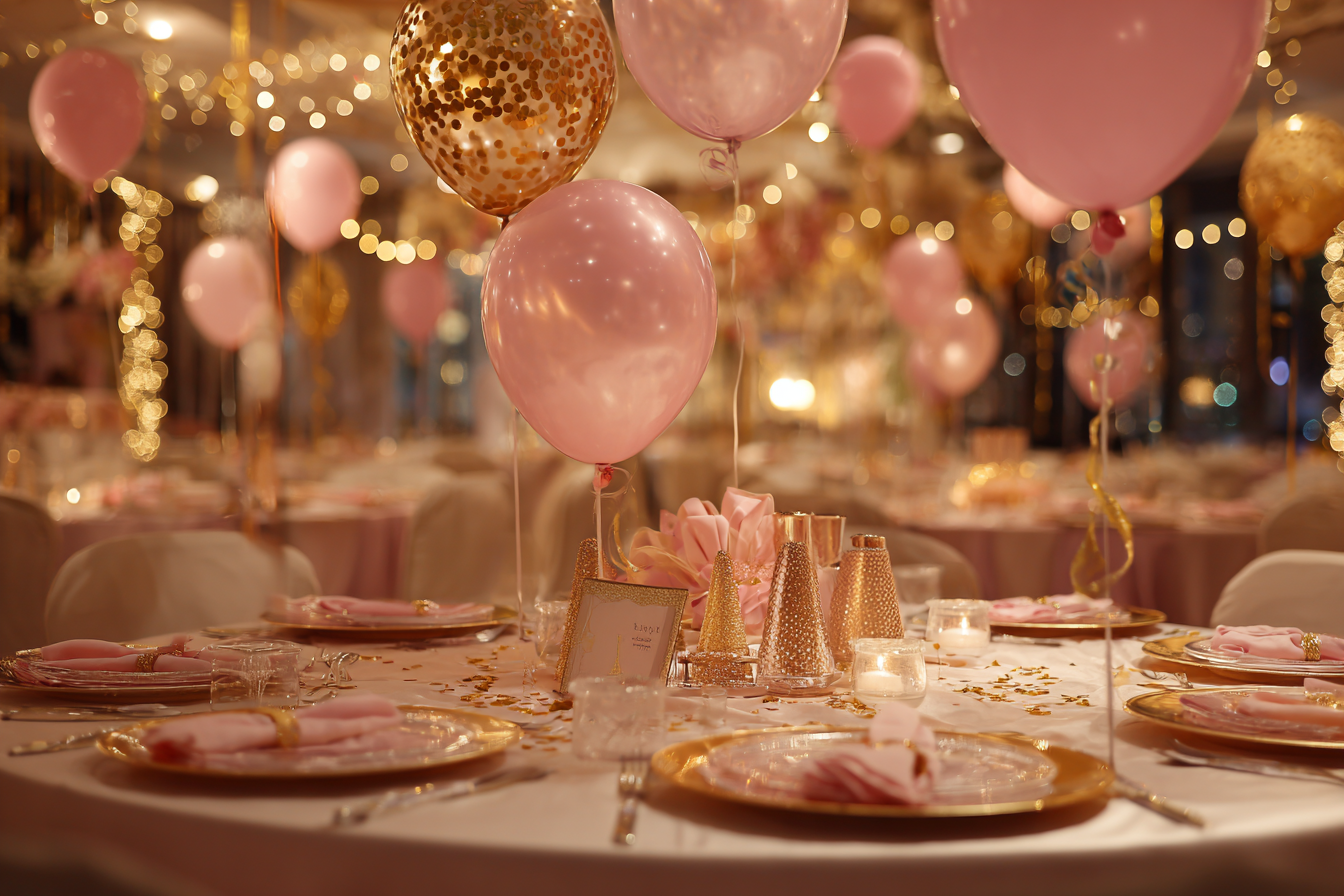 Décor de fête d'anniversaire | Source : Midjourney