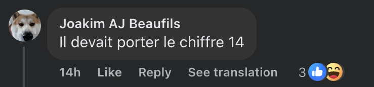 Commentaire d'un internaute sur le lien de parenté entre le pape Léon XIV et Eric Cantona | Source : Facebook/Démotivateur