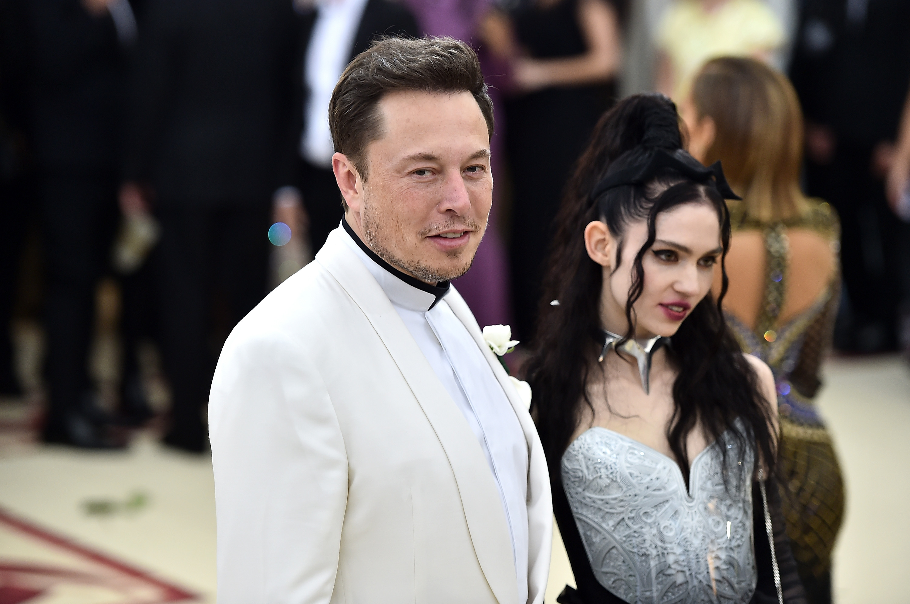 Elon Musk et Grimes lors du gala du MET 2018, le 7 mai 2018, à New York. | Source : Getty Images