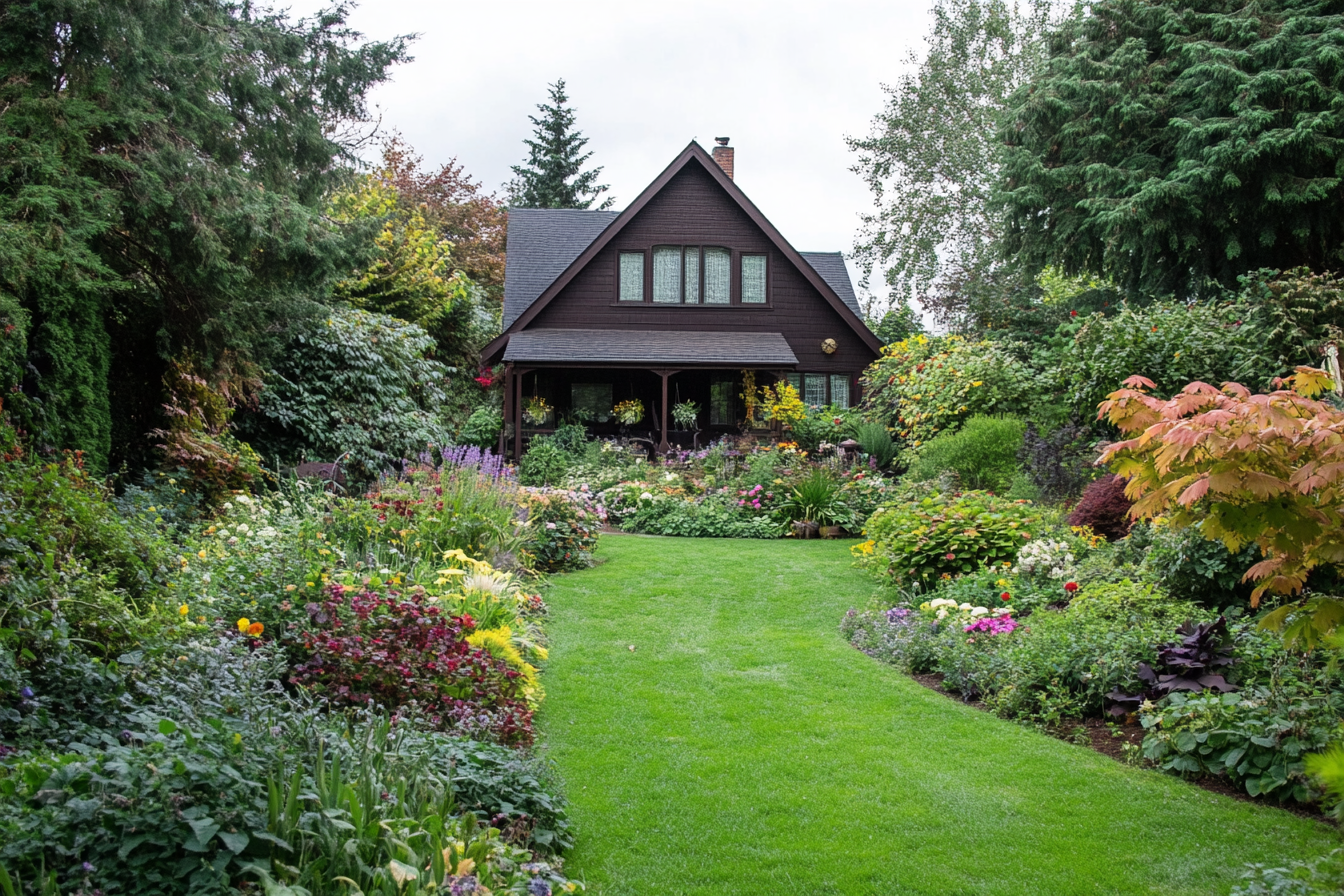 Un cottage niché dans un jardin luxuriant | Source : Midjourney