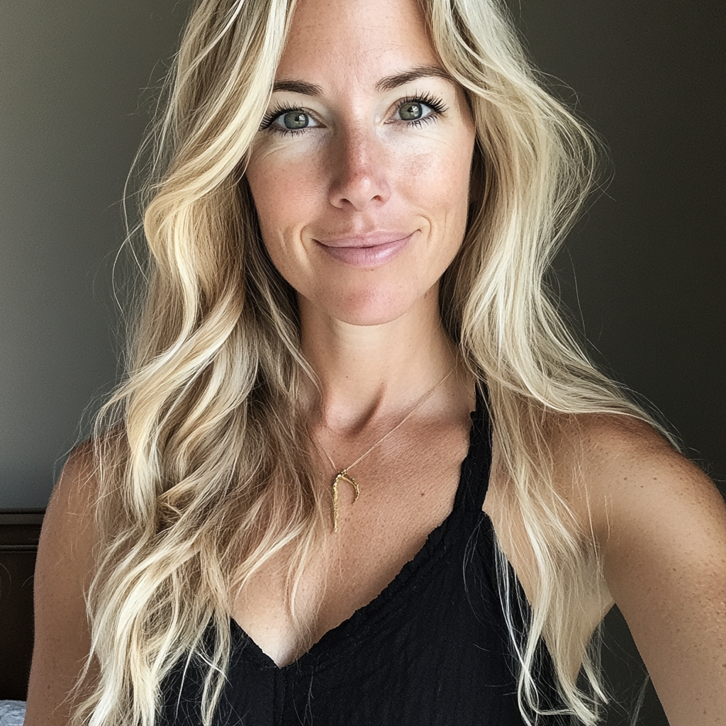 Une jeune femme souriante | Source : Midjourney