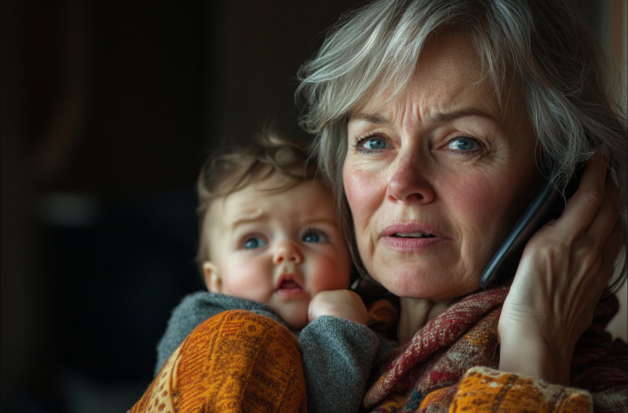 Une femme qui parle au téléphone | Source : Midjourney