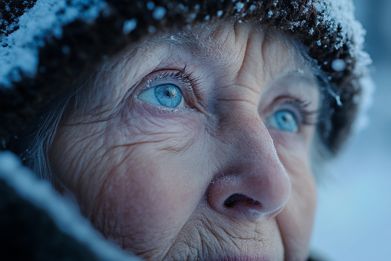 Une femme âgée dans le froid | Source : Midjourney