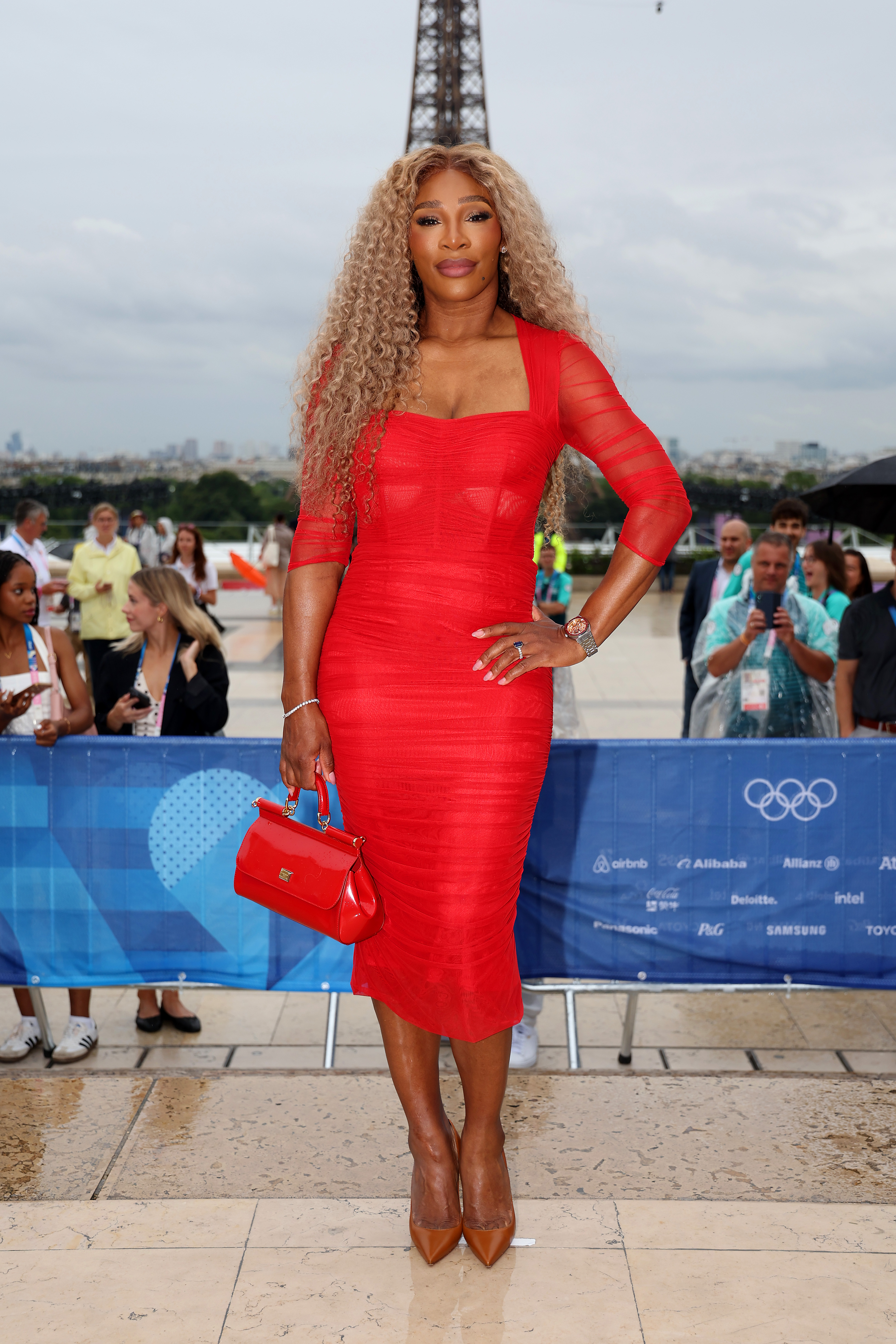 Serena Williams assiste au tapis rouge avant la cérémonie d'ouverture des Jeux olympiques Paris 2024, le 26 juillet 2024, à Paris, en France. | Source : Getty Images