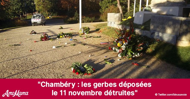 L'acte de vandalisme à Chambéry : les gerbes déposées le 11 novembre détruites