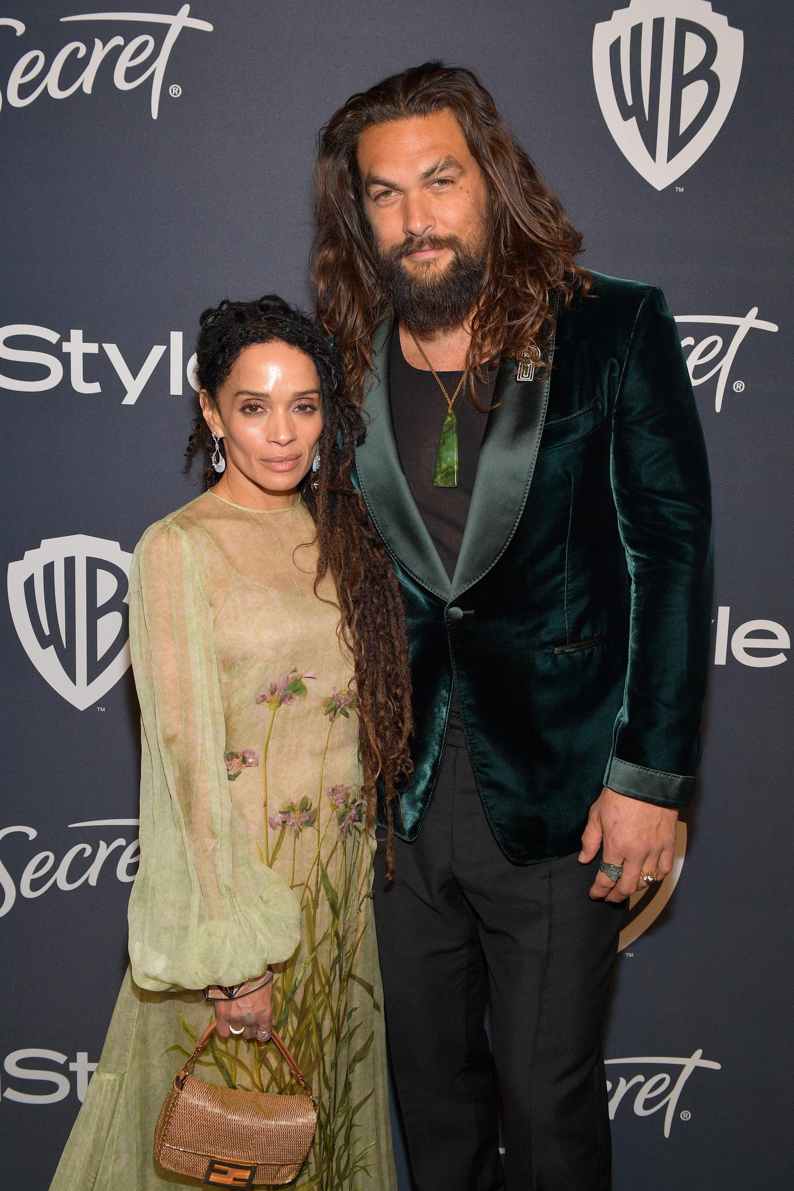 Lisa Bonet et Jason Momoa lors de la 77e soirée de clôture des Golden Globe Awards à Beverly Hills, en Californie, le 5 janvier 2020. | Source : Getty Images