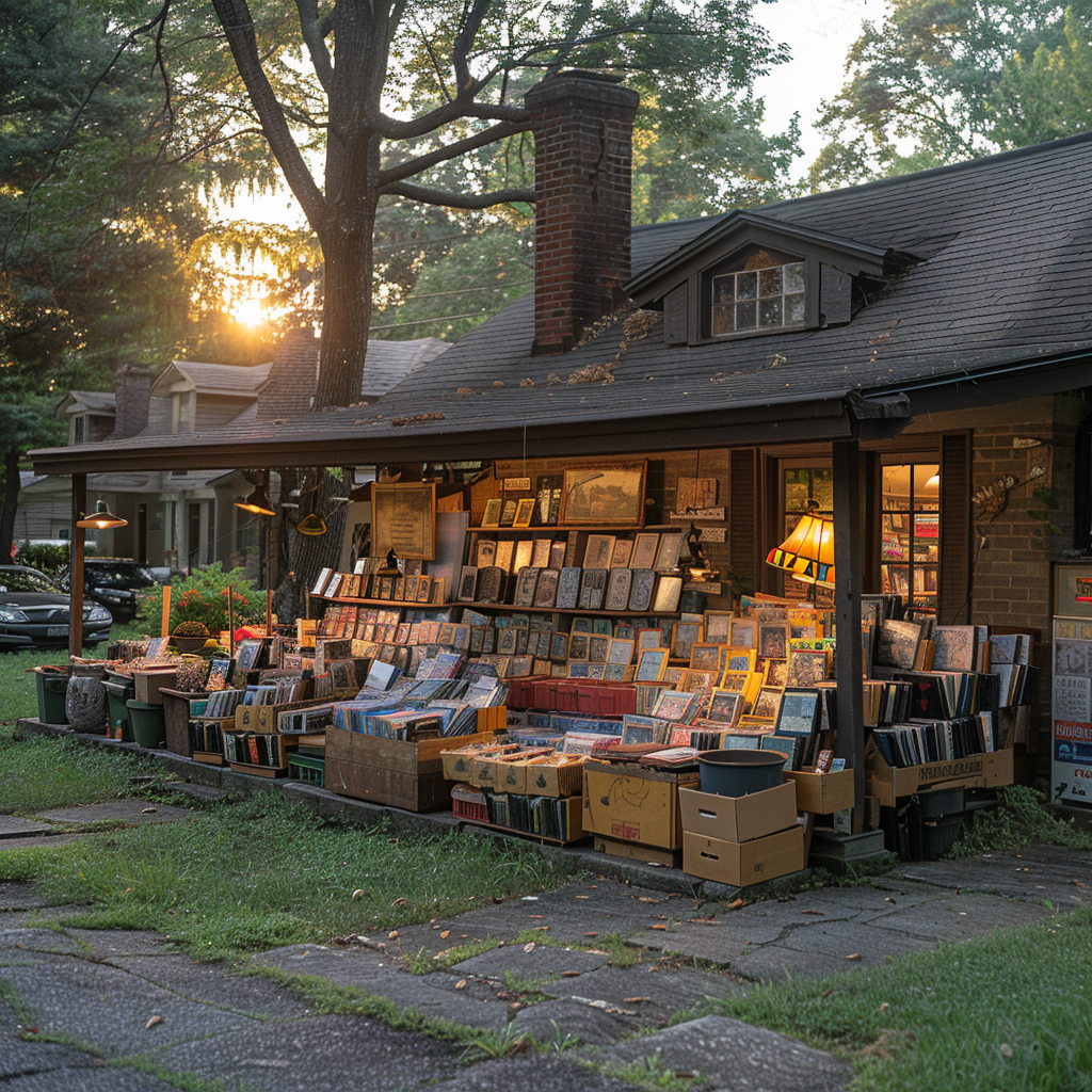 Vide-grenier matinal | Source : Midjourney