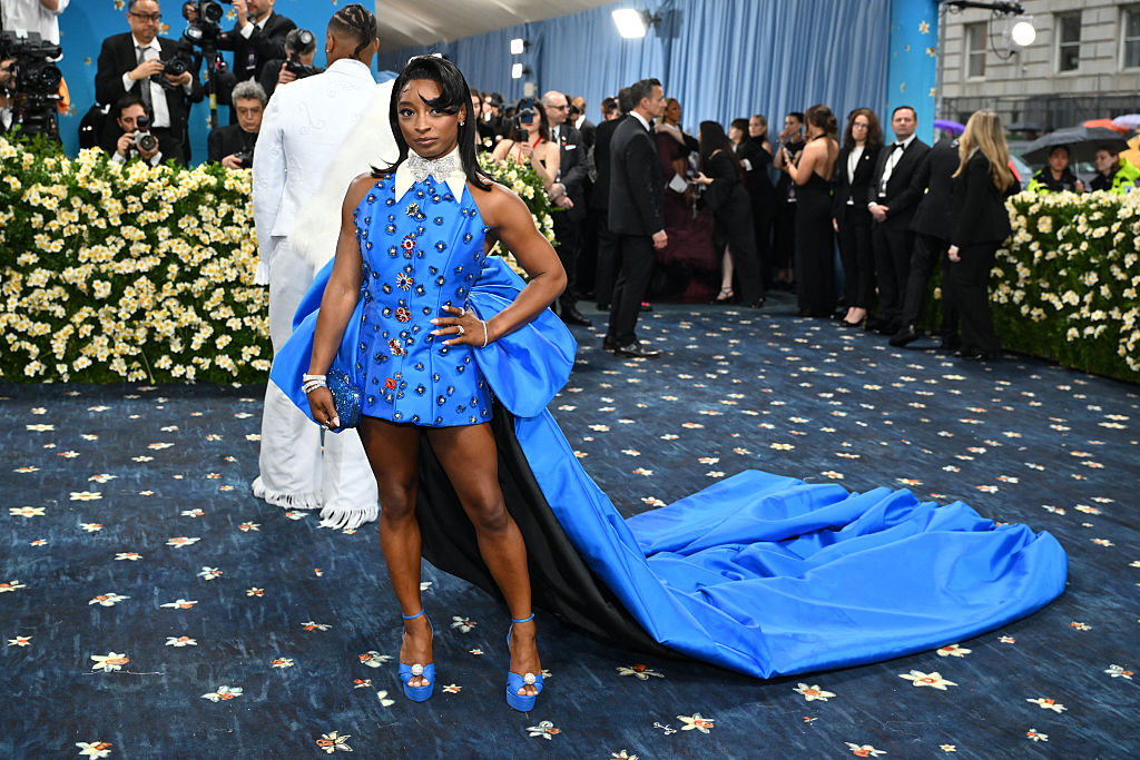 La gymnaste américaine Simone Biles au Met gala au Metropolitan Museum of Art le 5 mai 2025.