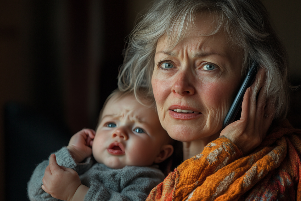 Une femme qui passe un appel téléphonique | Source : Midjourney