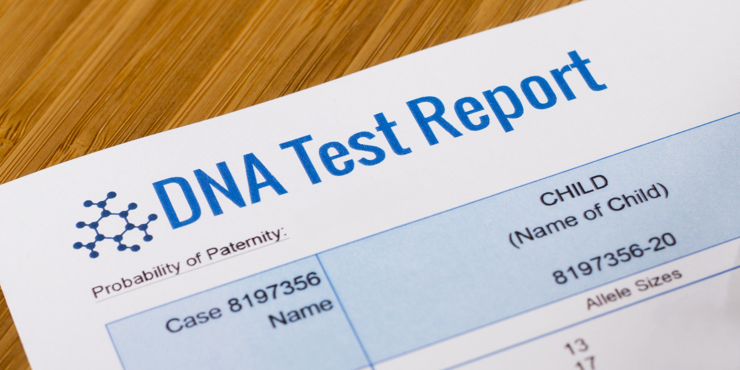 Un résultat de test ADN | Source : Shutterstock