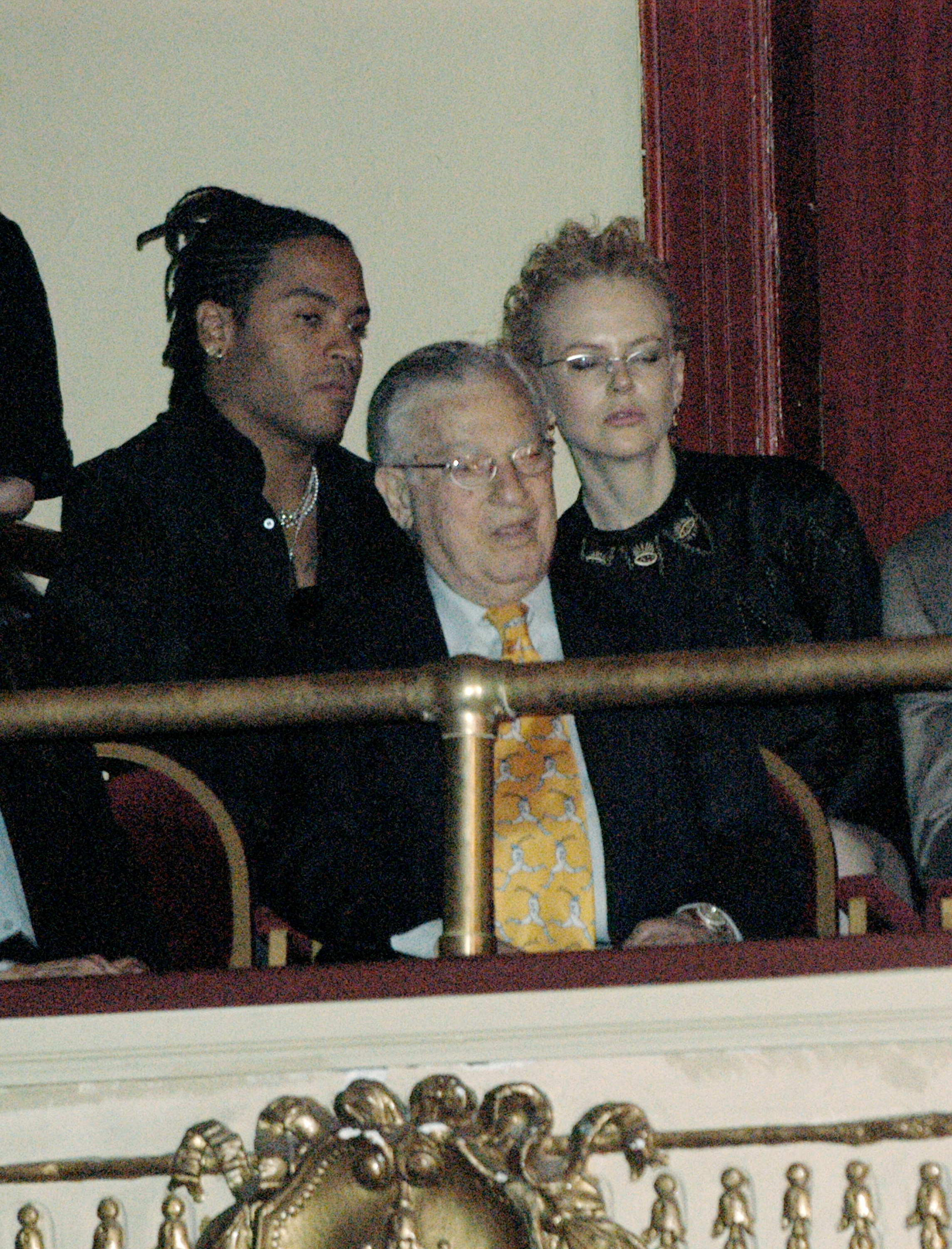 Lenny Kravitz et Nicole Kidman à l'Apollo Theater le 21 septembre 2003 | Source : Getty Images