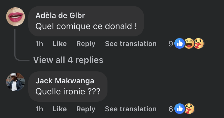 Commentaires sur les propos de Donald Trump au sujet de Brigitte Macron | Source : Facebook/Gala