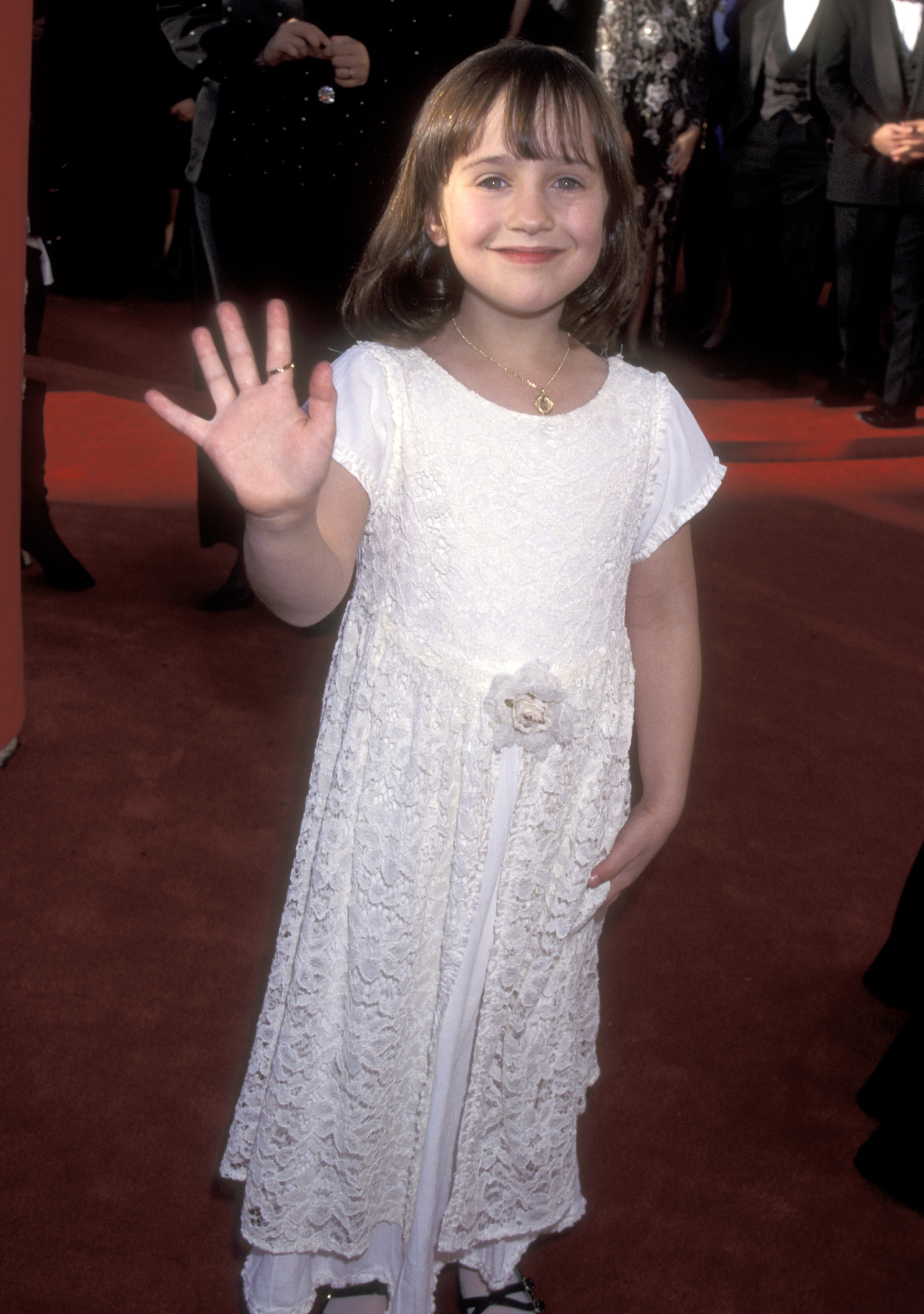 Mara Wilson assiste à la 67e cérémonie annuelle des Oscars au Shrine Auditorium de Los Angeles, Californie, le 27 mars 1995 | Source : Getty Images