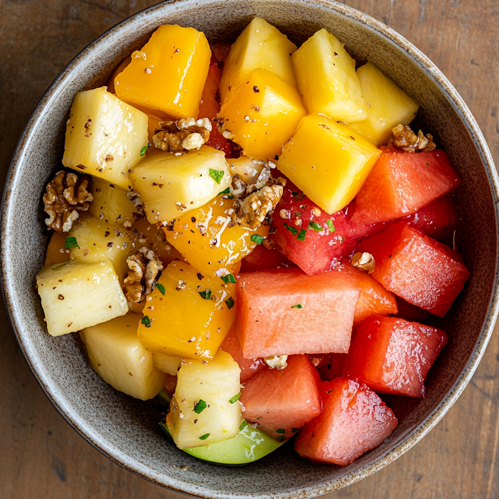 Une salade de fruits | Source : Midjourney