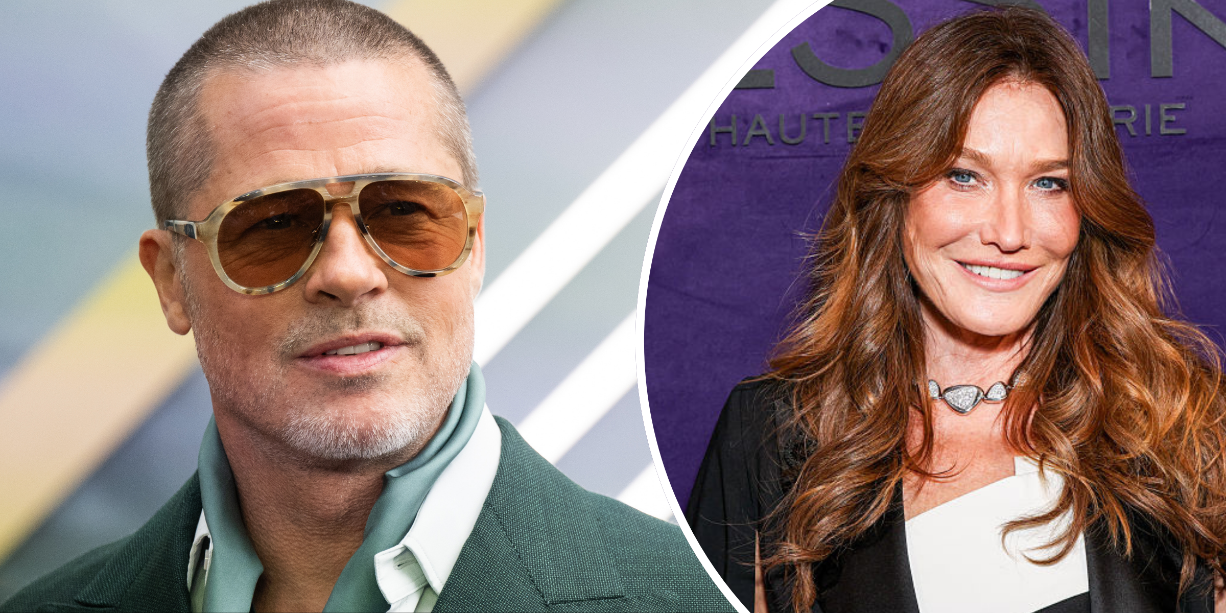Brad Pitt | Carla Bruni | Source : Getty Images