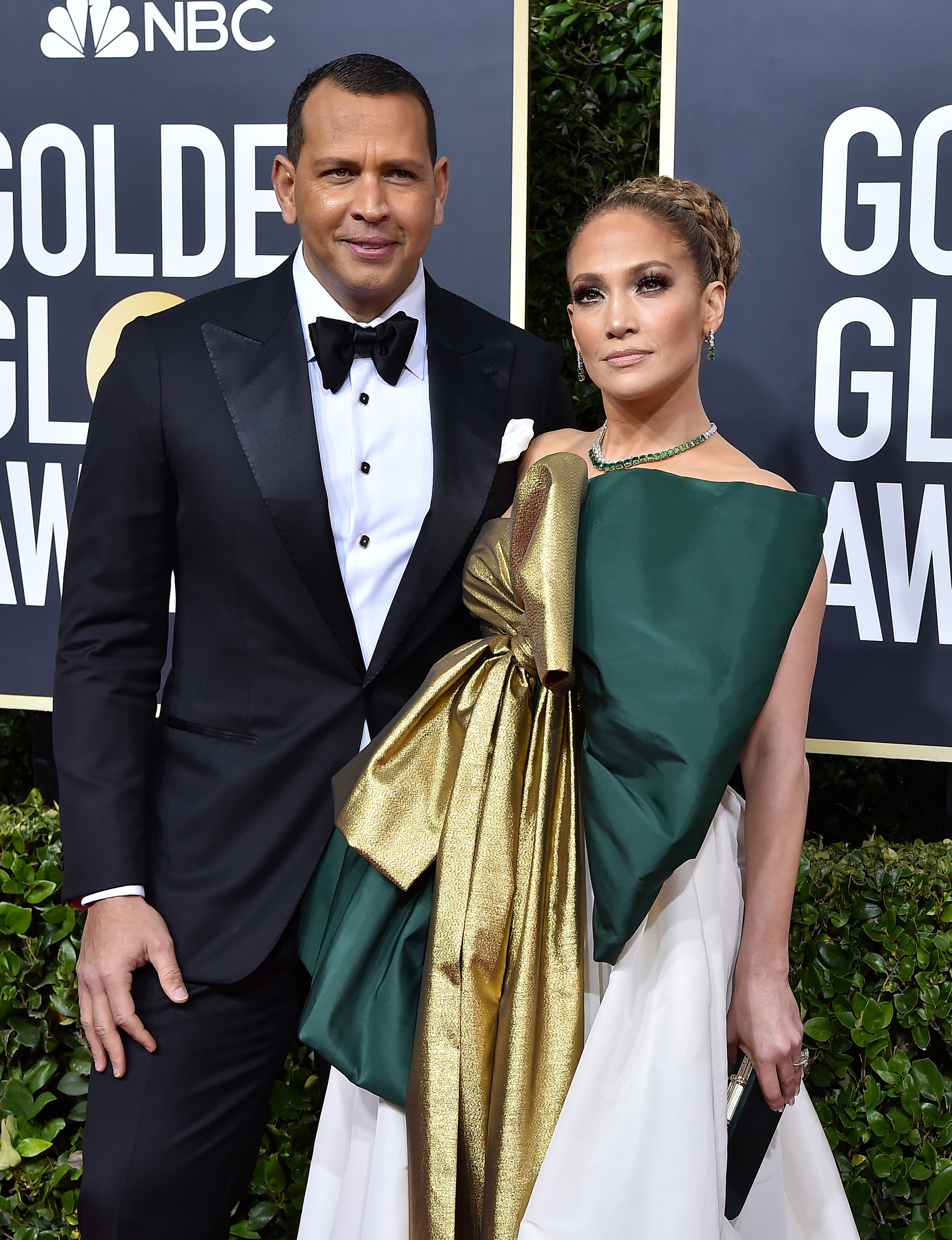 Alex Rodriguez et Jennifer Lopez lors de la 77e édition des Golden Globe Awards à Beverly Hills, en Californie, le 5 janvier 2020 | Source : Getty Images