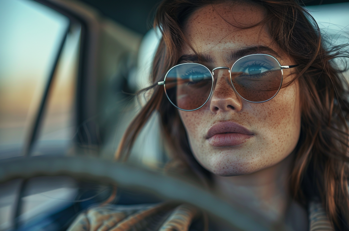 Une femme au volant de sa voiture | Source : Midjourney