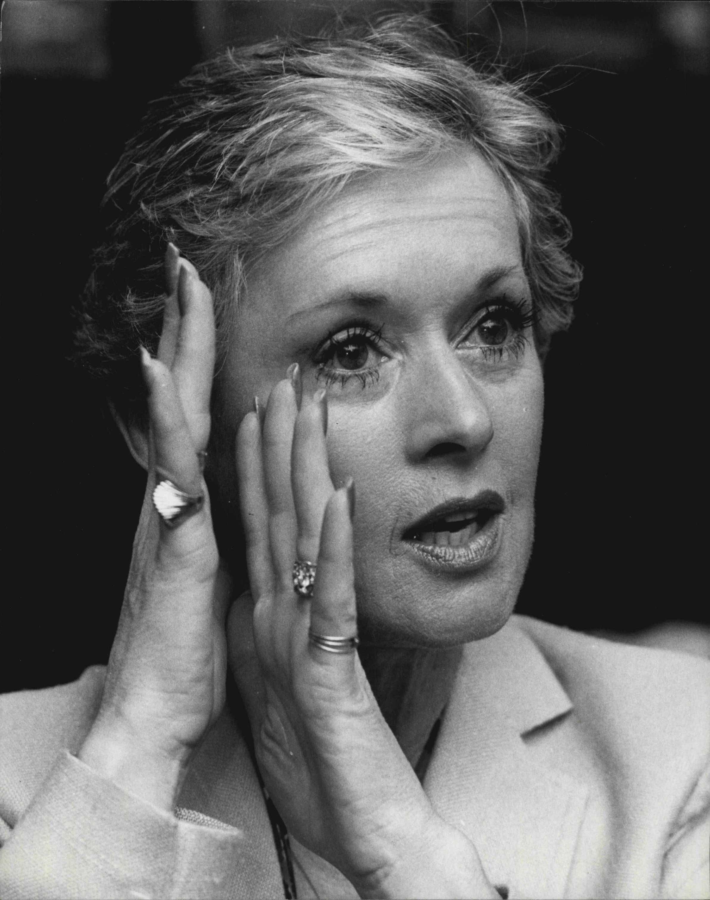 Tippi Hedren, lors d'une conférence de presse pour la publication du film "Roar" au Sebel Townhouse, le 26 octobre 1981. | Source : Getty Images