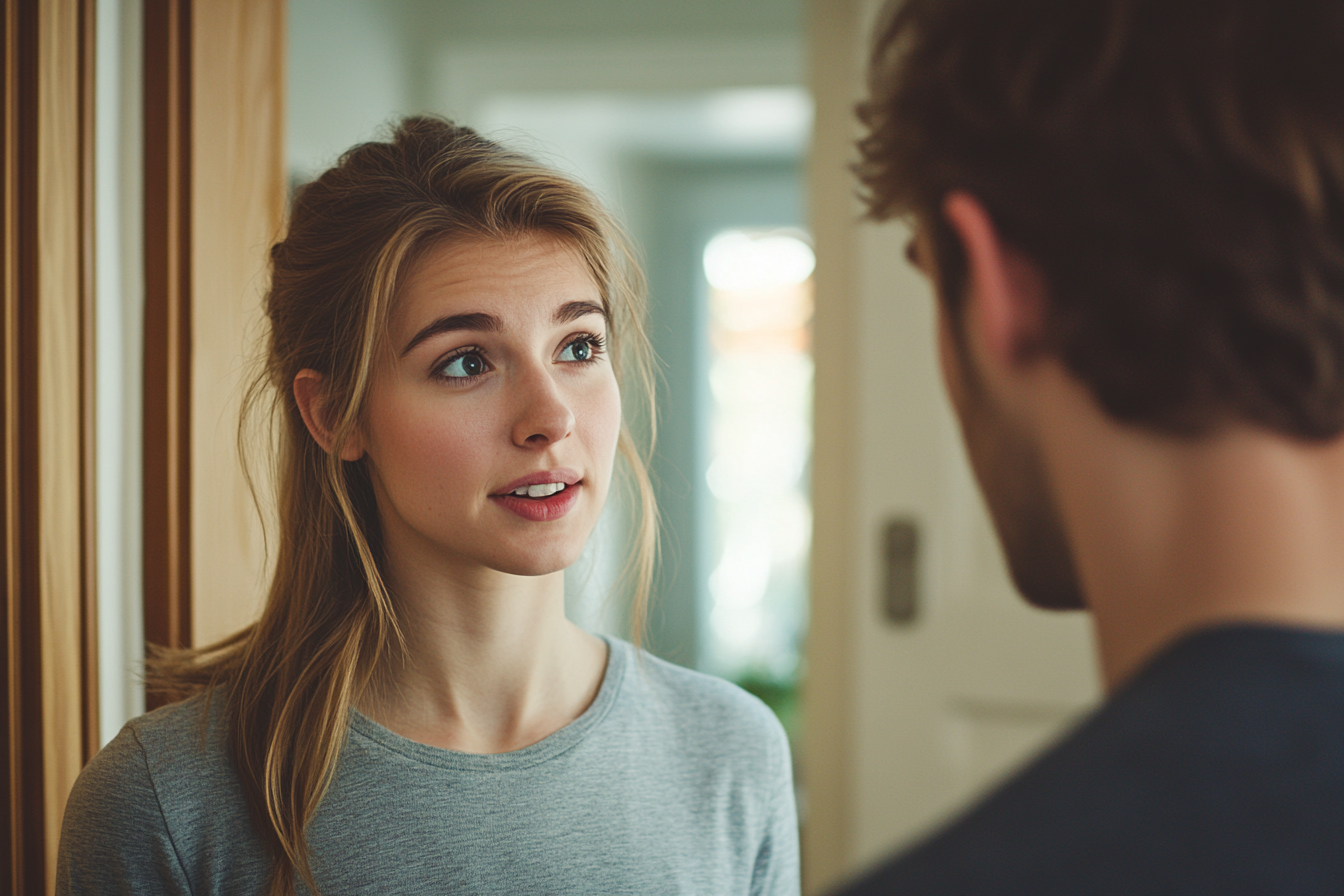 Une femme s'adressant à son mari | Source : Midjourney