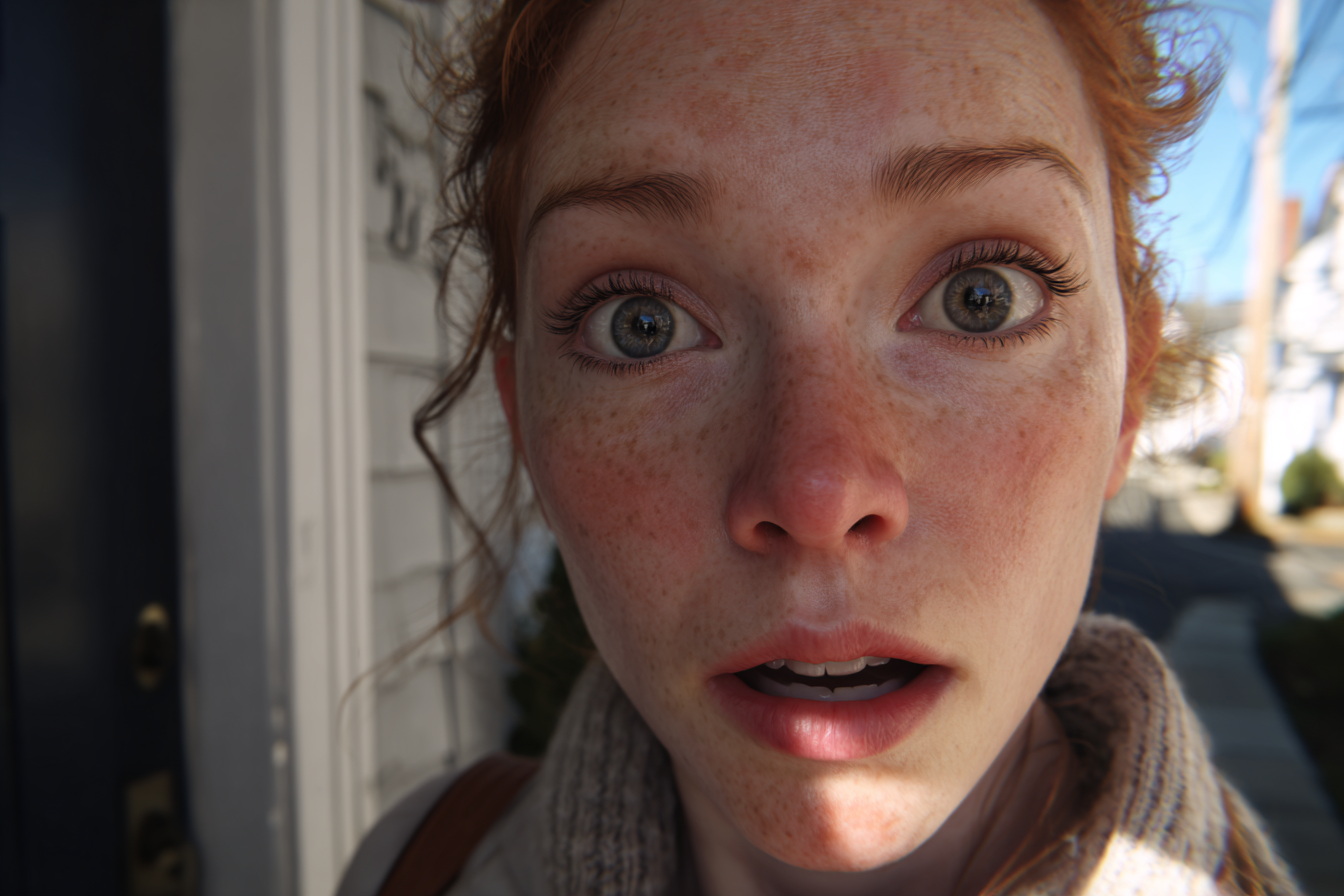 Une femme qui regarde droit devant | Source : Midjourney