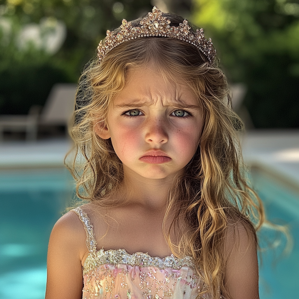 Une petite fille bouleversée | Source : Midjourney