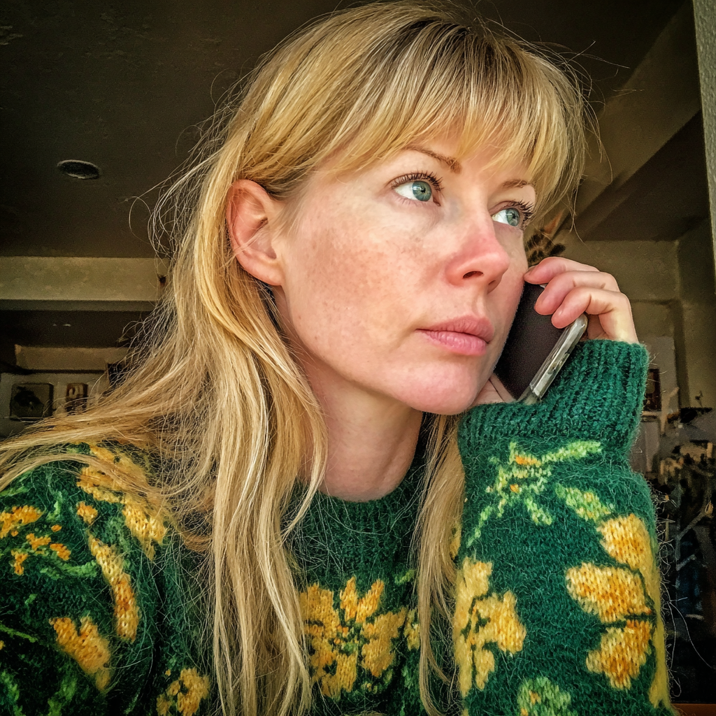 Une femme portant un maillot vert | Source : Midjourney