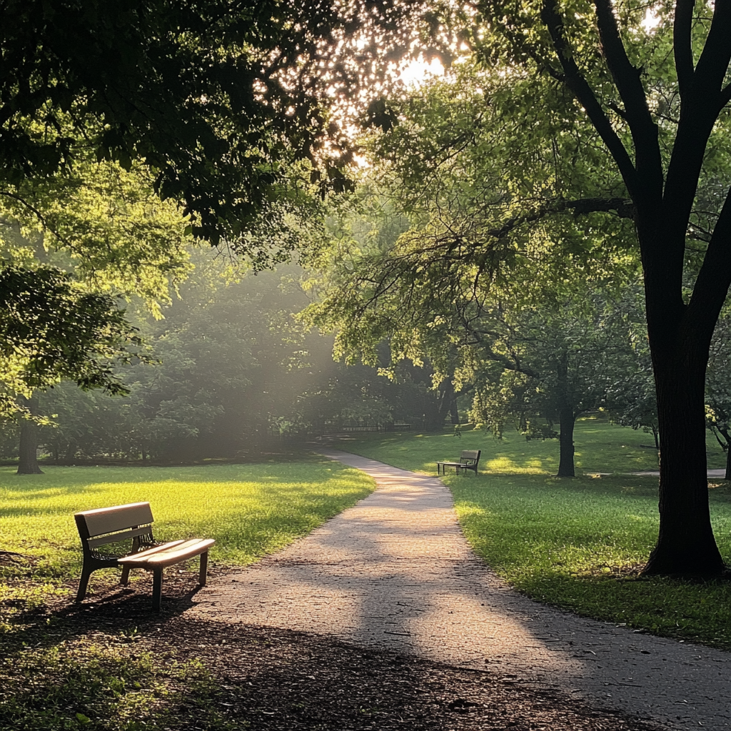 Un parc vide | Source : Midjourney