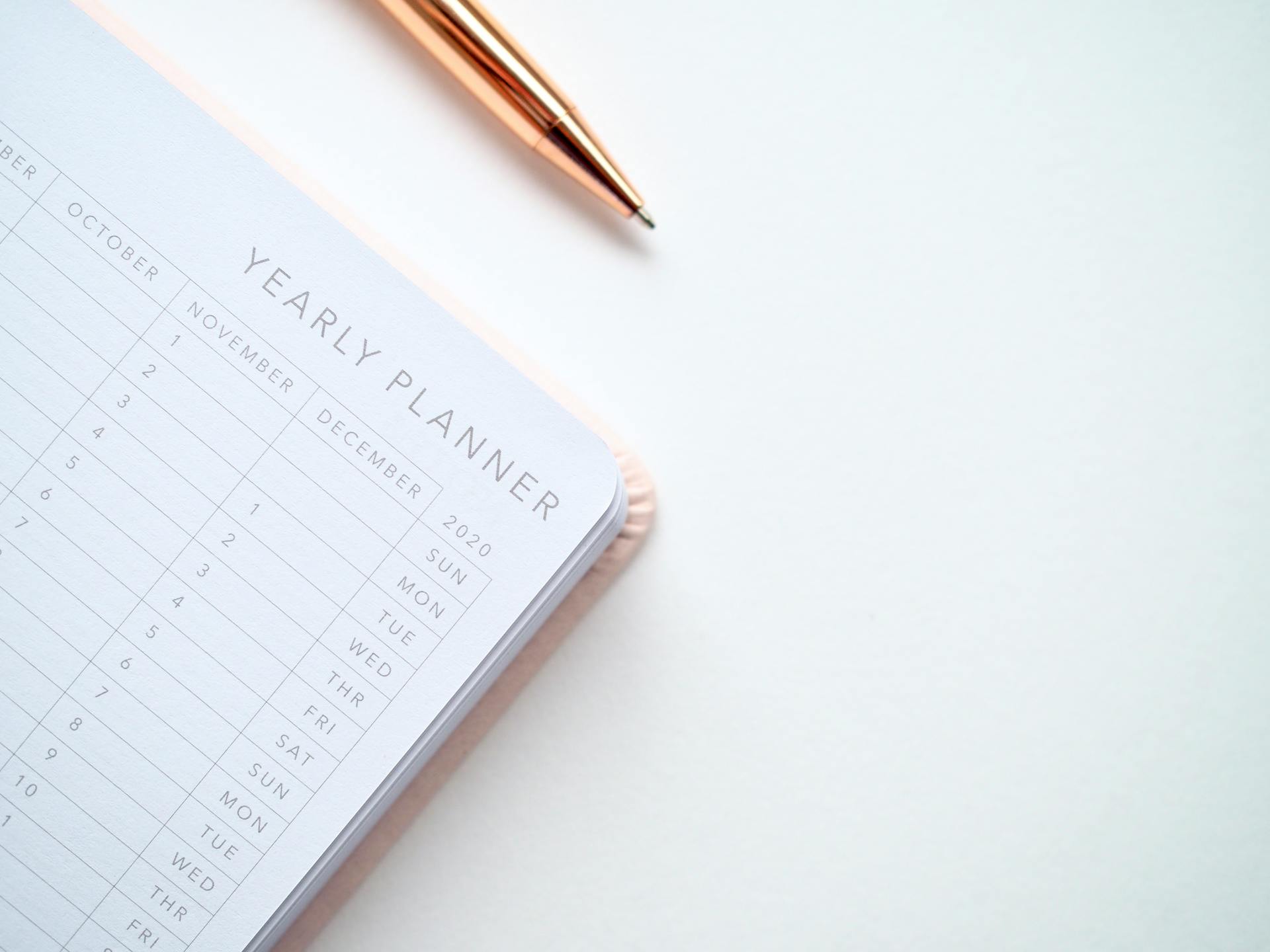 Un planificateur annuel | Source : Pexels