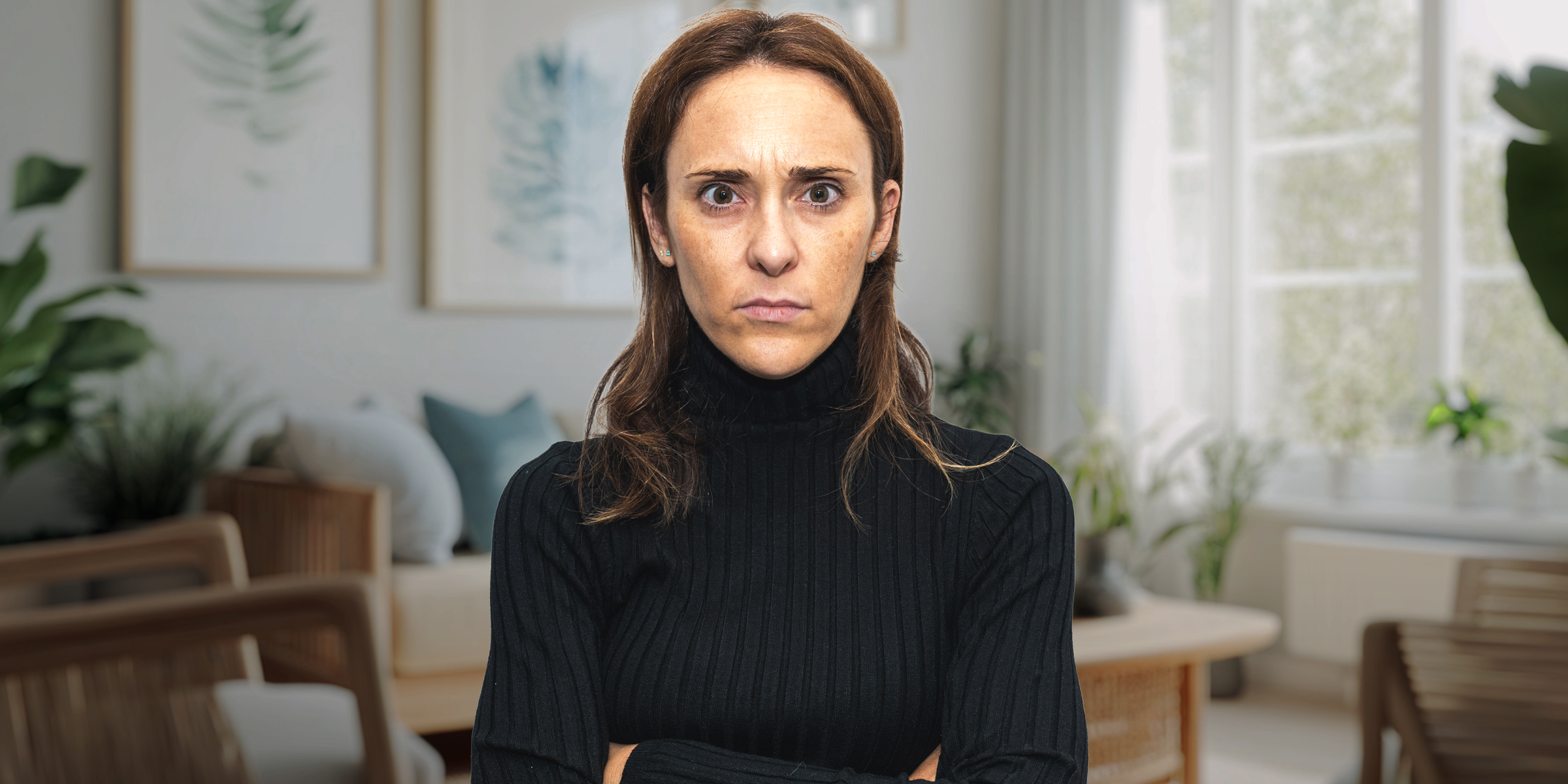 Une femme debout avec les bras croisés | Source : Shutterstock