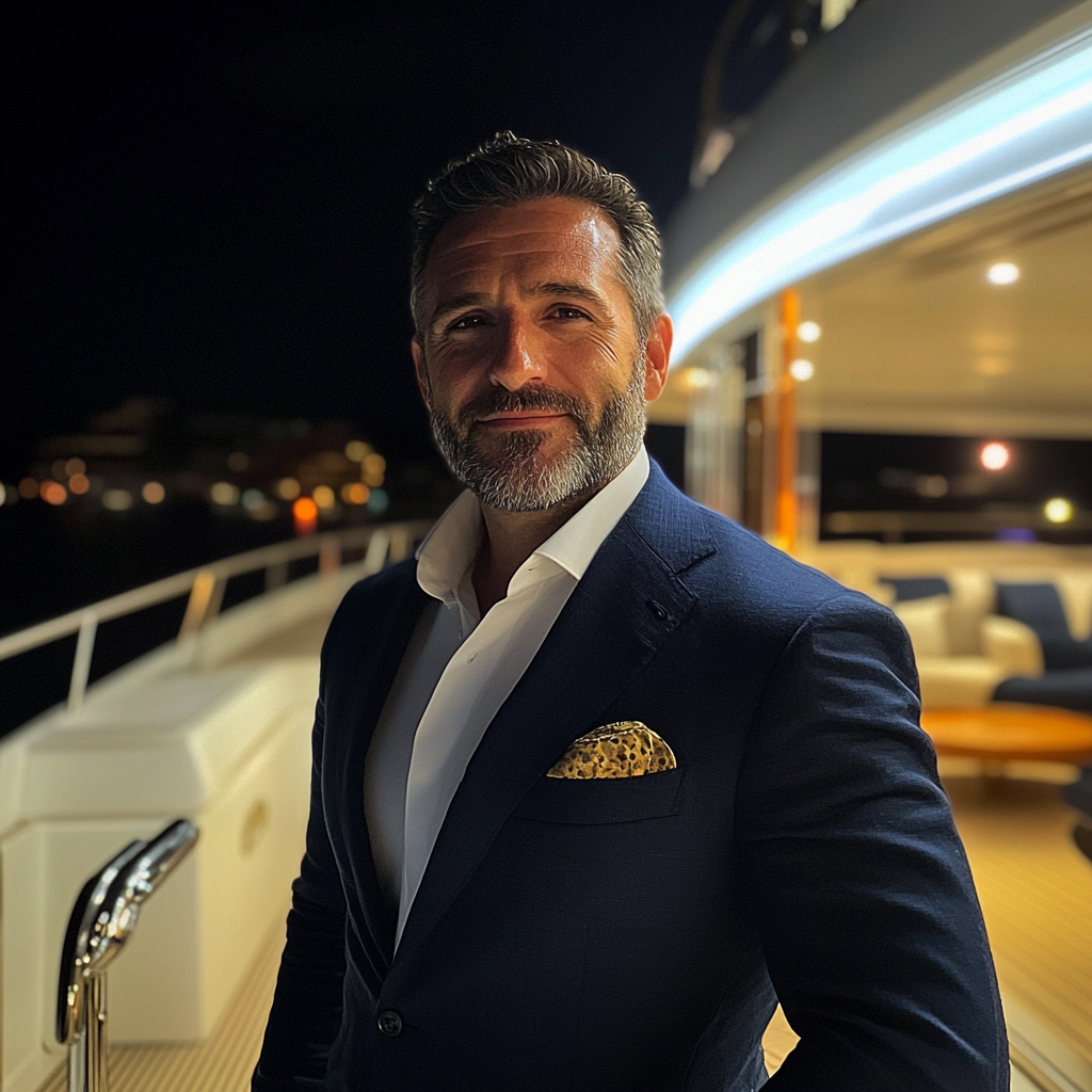 Un homme sur un yacht | Source : Midjourney