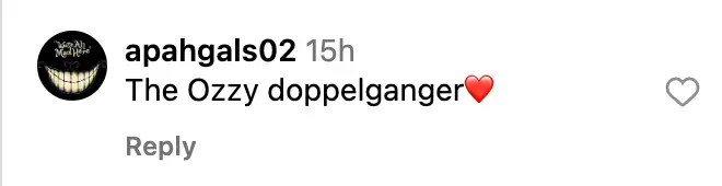 Commentaire d'un fan daté de novembre 2023 | Source : instagram.com/kellyosbourne