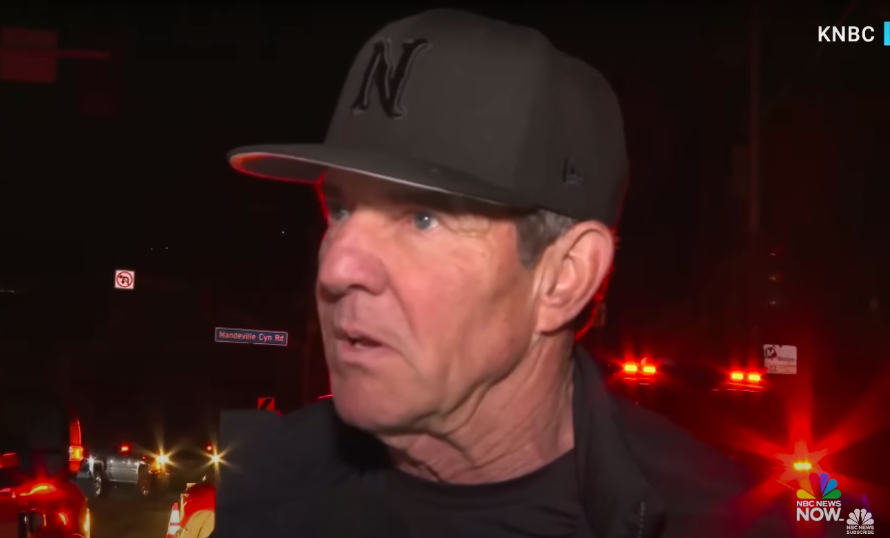 Dennis Quaid partage ses réflexions sur les incendies de forêt. | Source : YouTube/NBC News