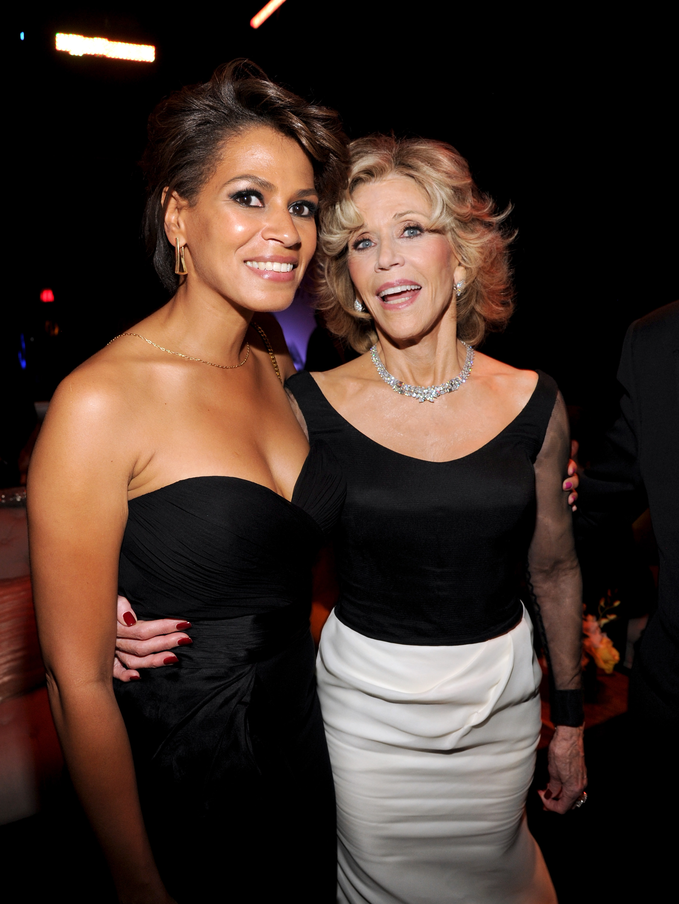 Simone Bent et Jane Fonda lors de la remise du prix 2014 AFI Life Achievement Award : A Tribute to Jane Fonda after party au Dolby Theatre le 5 juin 2014, à Hollywood, en Californie. | Source : Getty Images